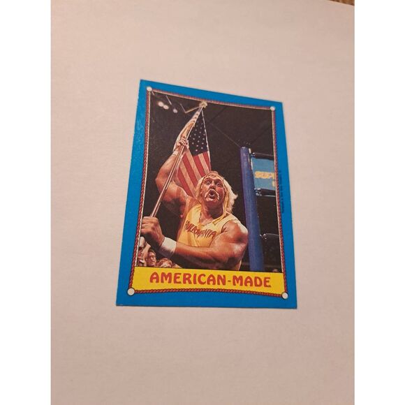 1987 Topps WWF Hulk Hogan #35 American Made Wrestling Trading Card Vintage - Picture 1 of 2